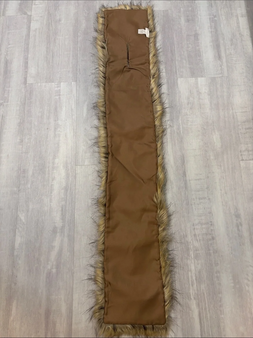 Chico's Faux Fur Scarf in Golden Brown